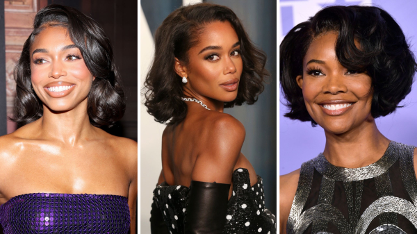 Lori Harvey Laura Harrier Gabrielle Union — '90s Fluffy Bob trend